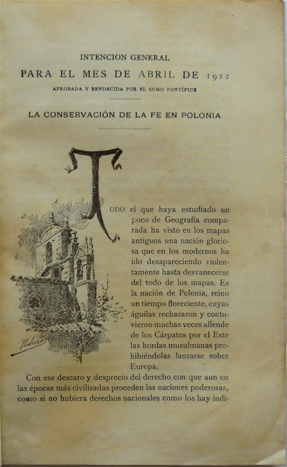 Mensajero Corazón de Jesús, Abr 1912, por Mariano Pedrero