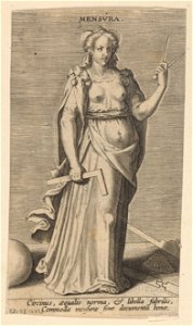 Mensura print by Philip Galle, S.I 1732, Prints Department, Royal Library of Belgium