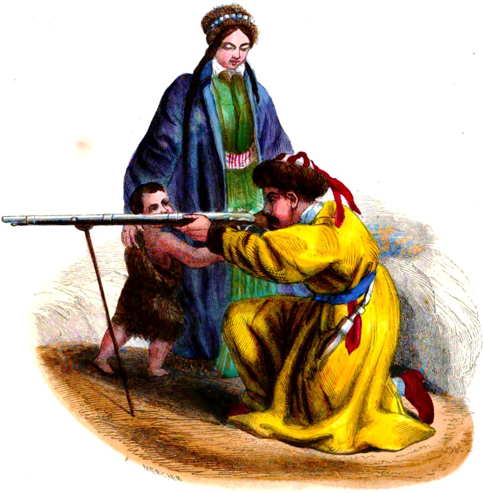 Mercier. Famille Tartare (Asie). Auguste Wahlen. Moeurs, usages et costumes de tous les peuples du monde. 1843