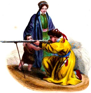 Mercier. Famille Tartare (Asie). Auguste Wahlen. Moeurs, usages et costumes de tous les peuples du monde. 1843