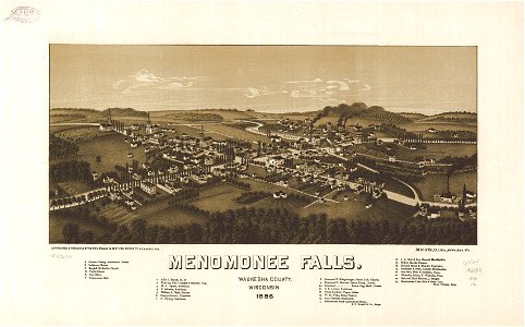 Menomonee Falls, Waukesha County, Wisconsin. 1886. LOC 75696714