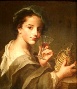 Mercier-Jeune homme au verre de vin