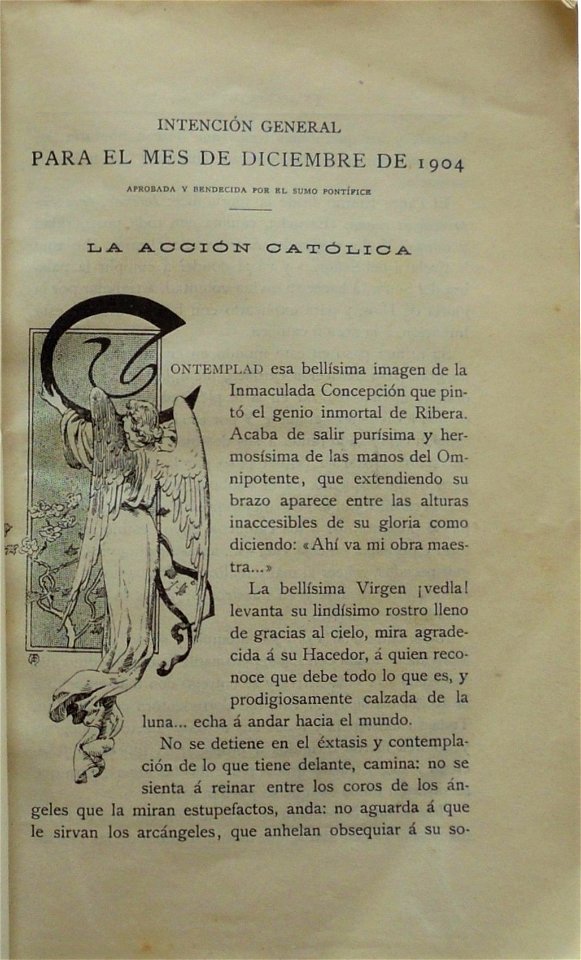 Mensajero Corazón de Jesús, Dic 1904, 13 x 20 cm, por Mariano Pedrero