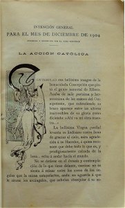 Mensajero Corazón de Jesús, Dic 1904, 13 x 20 cm, por Mariano Pedrero