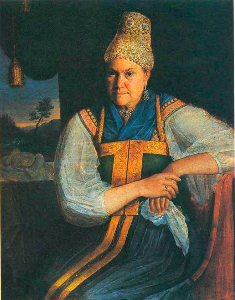 Merchant's wife by A.Chizhov (1825, Odessa)