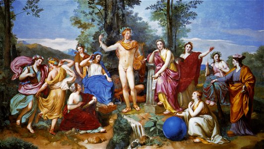 Mengs - Apollo Mnemosyne und die neun Musen