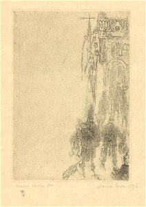 Menu for Charles Vos, print by James Ensor, 1896, Prints Department, Royal Library of Belgium, S. III 68843