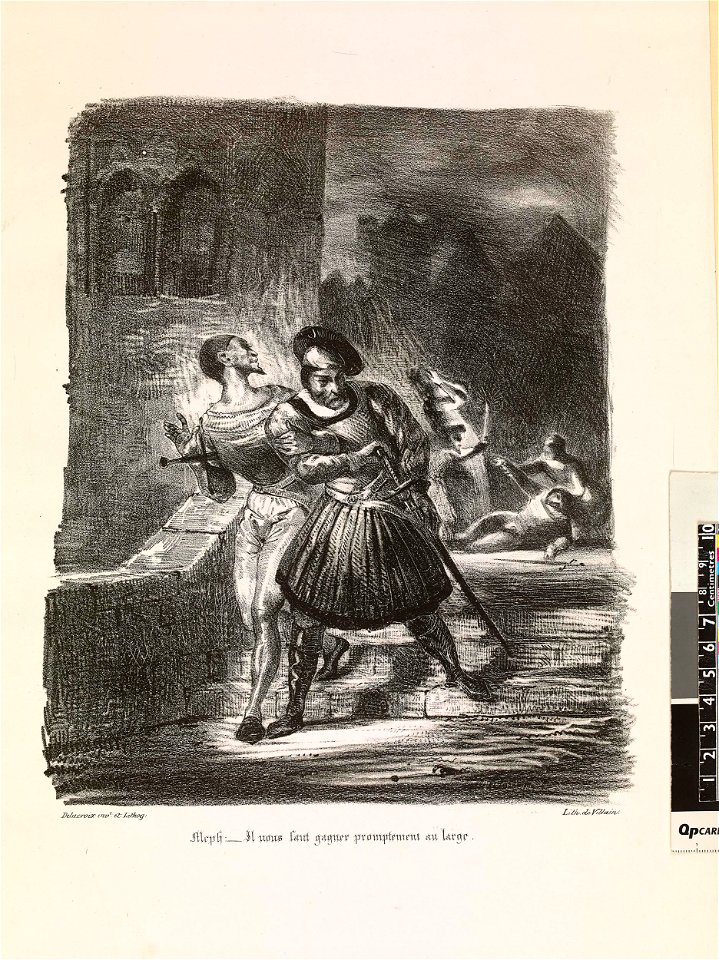 Mephistophélès et Faust fuyant après le duel (Mephistopheles and Faust fleeing after the duel) (BM 1924,1014.7.13)