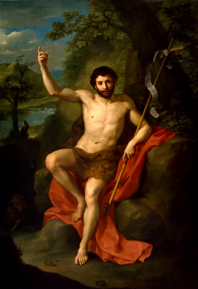 Anton Raphael Mengs - St. John the Baptist Preaching in the Wilderness - Google Art Project