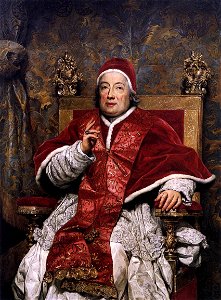 Anton Raphael Mengs - Portrait of Clement XIII Rezzonico - WGA15030. Free illustration for personal and commercial use.