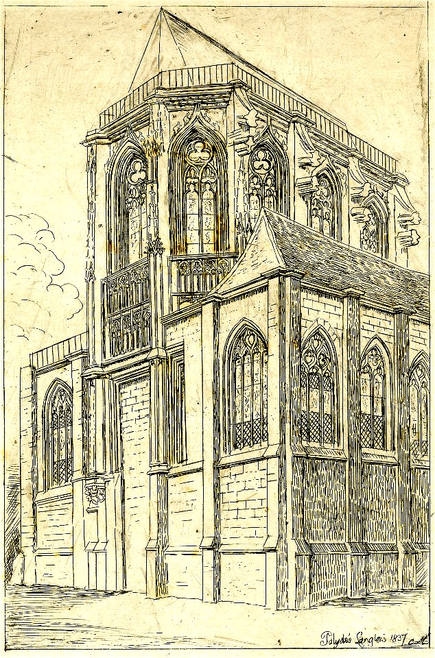Meryon - Chevet de St. Martin-sur-Renelle, 1876,0510.245