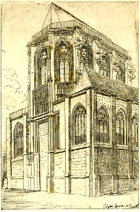 Meryon - Chevet de St. Martin-sur-Renelle, 1876,0510.245