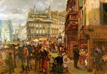 Adolf Friedrich Erdmann von Menzel - Pariser Wochentag - museum kunst palast Düsseldorf