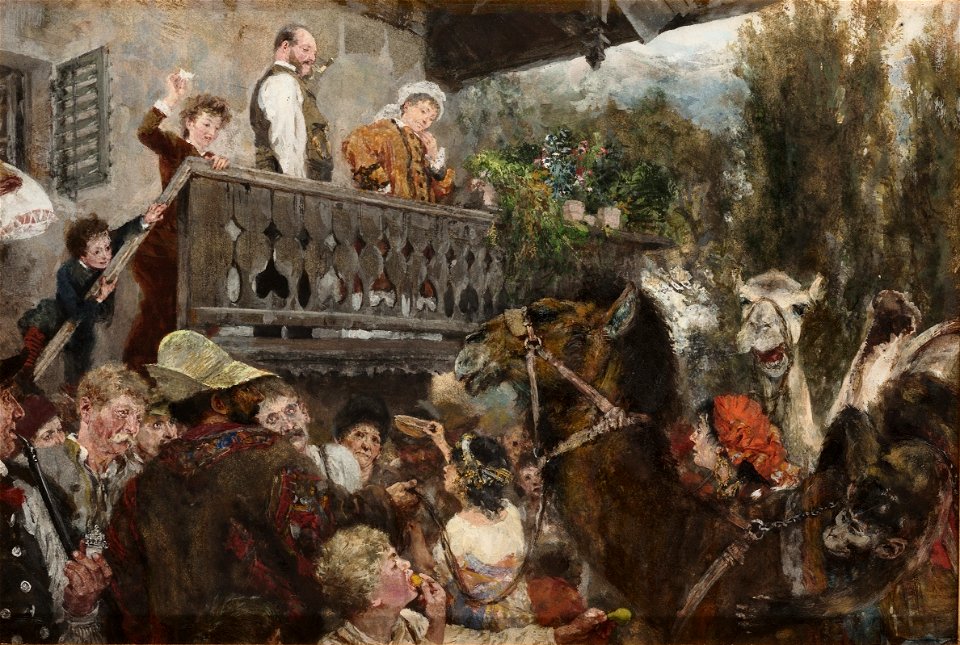 Adolph Menzel - Der Wanderzirkus (1884)