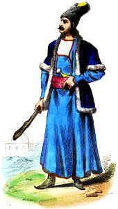 Mercier. Perse. -- Homme du Peuple. Auguste Wahlen. Moeurs, usages et costumes de tous les peuples du monde. 1843