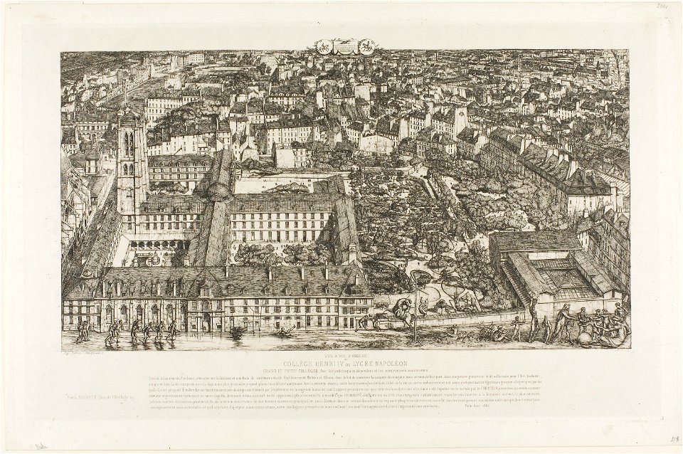 Meryon - Collège Henry IV (or Lycée Napoléon), Paris, 1927.6267