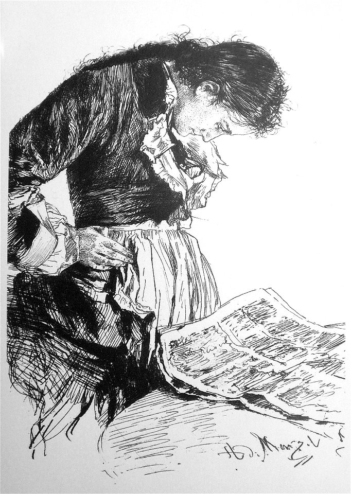 Menzel - Die Zeitungsleserin