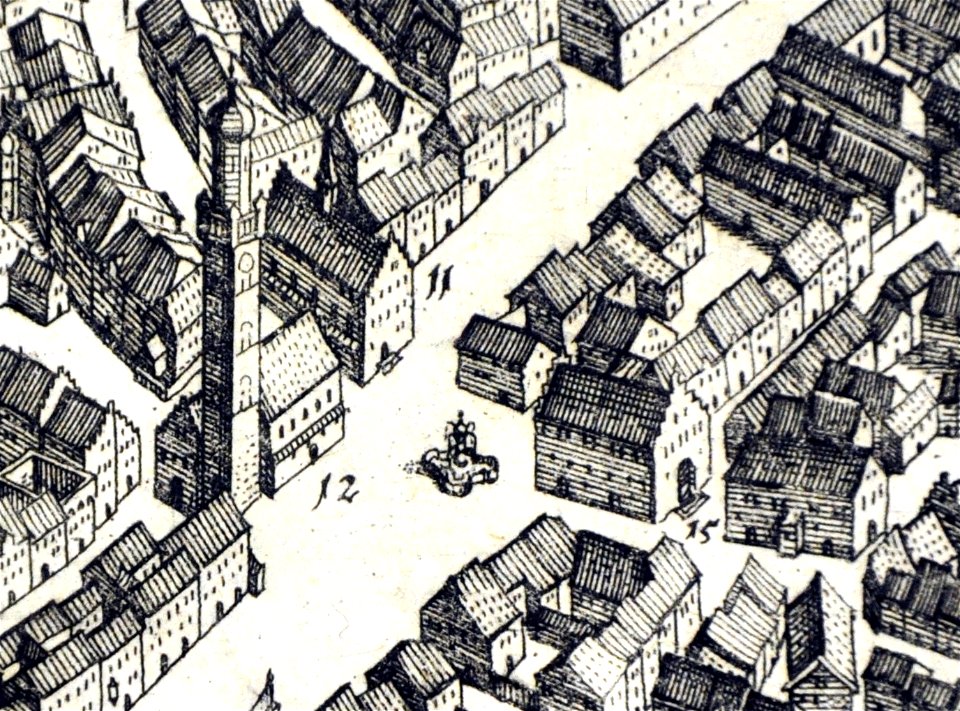 Merian Ravensburg Platz Blaserturm Rathaus Lederhaus Seelhaus