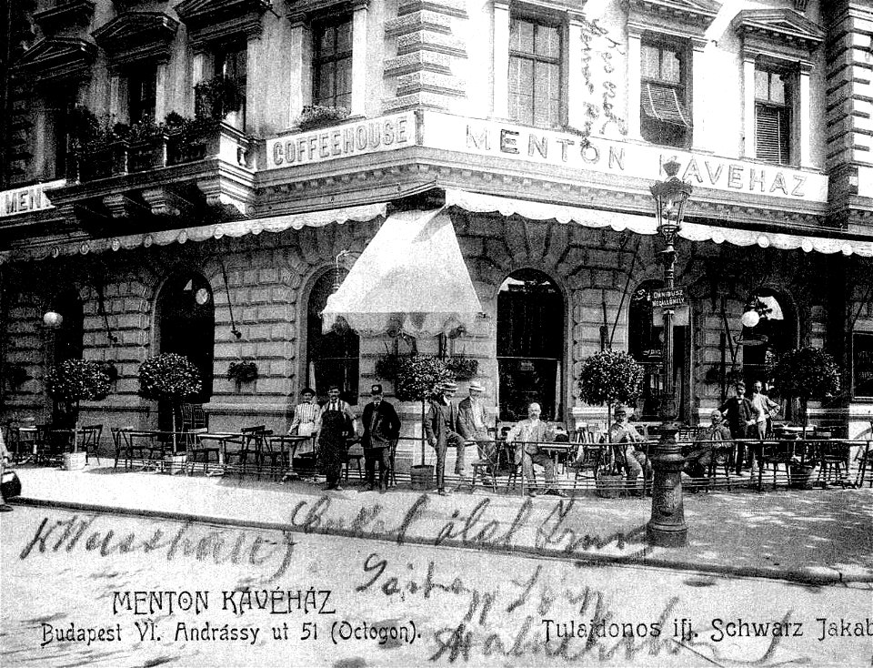 Menton Kávéház, Budapest, VI., Andrássy út 51.