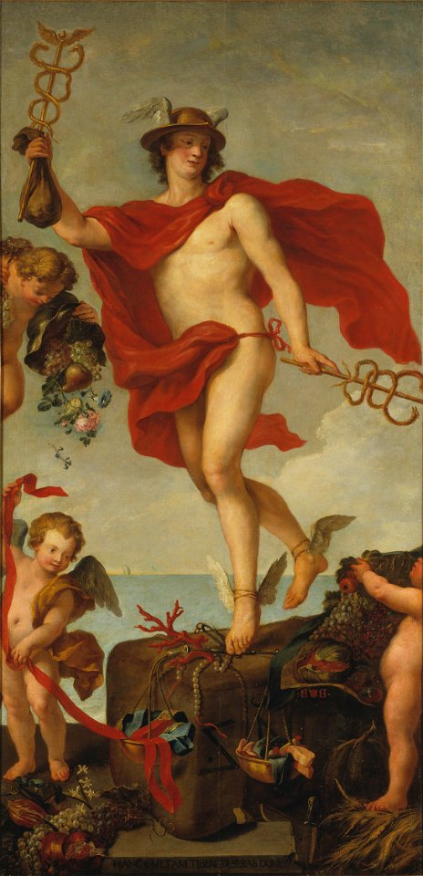 Mercury Departing from Antwerp. Fragment of a larger painting (Peter Paul Rubens) - Nationalmuseum - 17600
