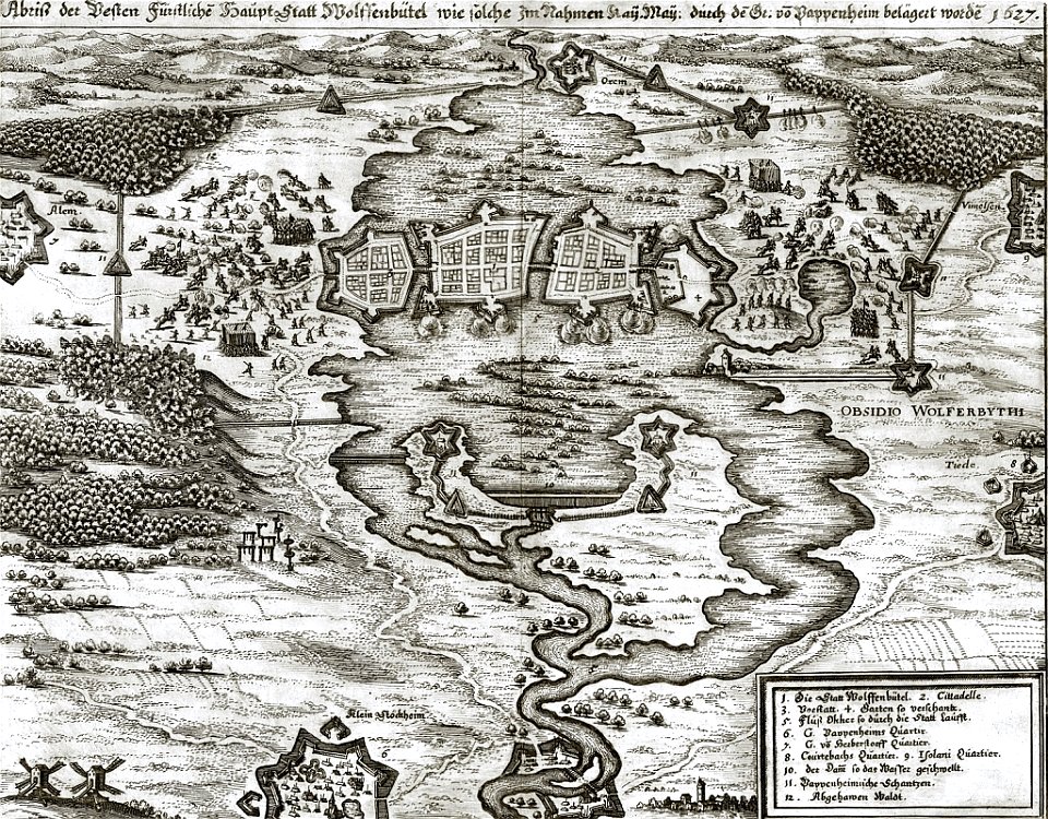Merian Theatrum Europaeum Belagerung Wolfenbuettel 1642