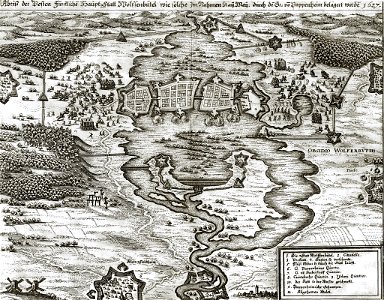 Merian Theatrum Europaeum Belagerung Wolfenbuettel 1642