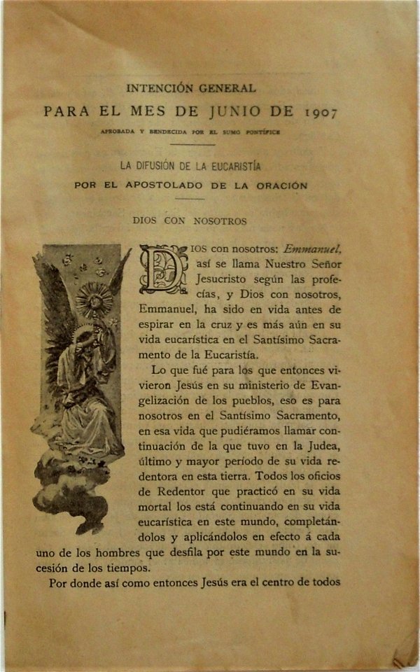 Mensajero Corazón de Jesús, Jun 1907, 13 x 20 cm, por Mariano Pedrero