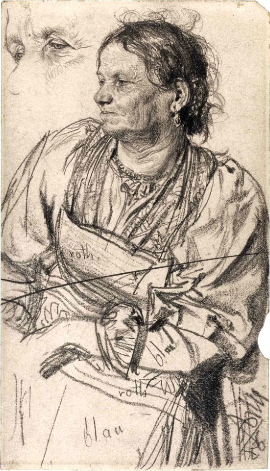 Adolph Menzel - Tiroler Bäuerin (1886)