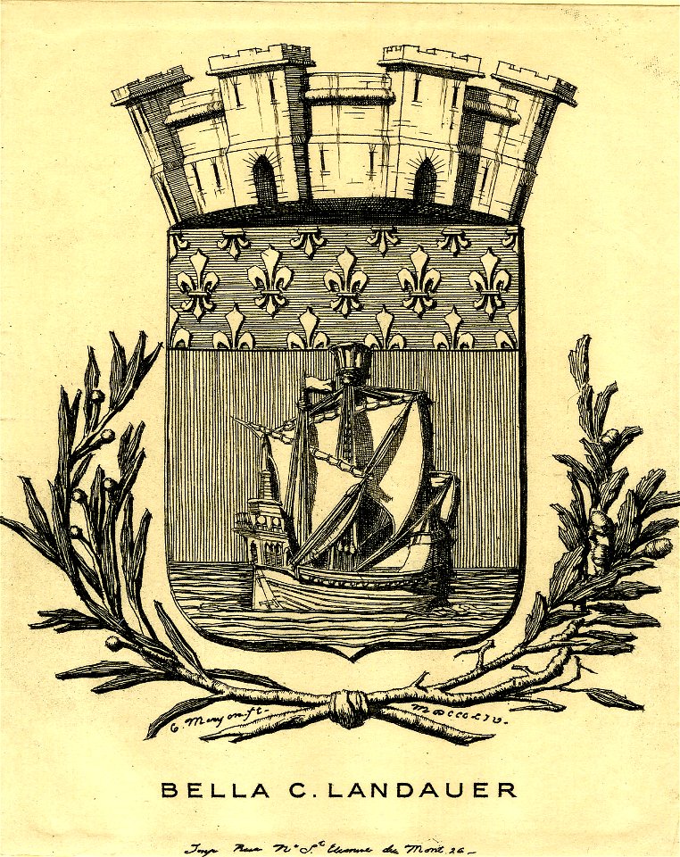 Meryon - Armes symbolique de la ville de Paris, 1931,1031.1