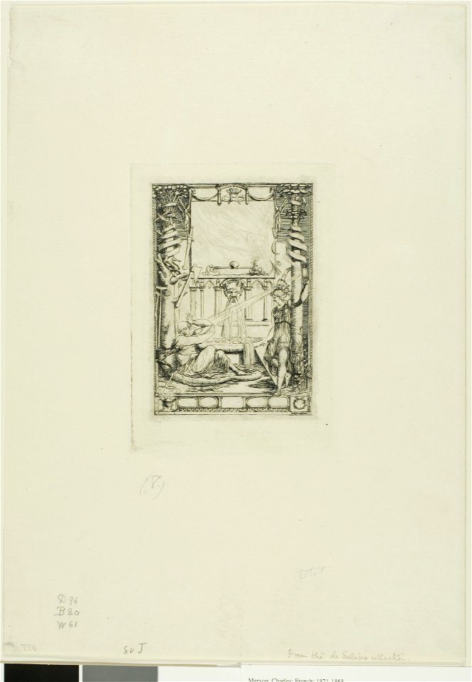 Meryon - Frontispiece for the Catalogue of the Engravings of Thomas De Leu, 1909.199