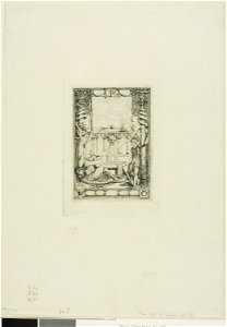 Meryon - Frontispiece for the Catalogue of the Engravings of Thomas De Leu, 1909.199