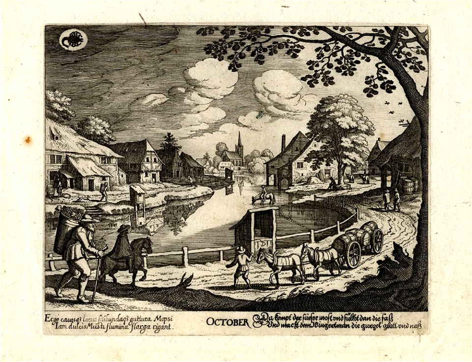 Merian-Aubry Monatsbilder G 1551 I 10 Oktober