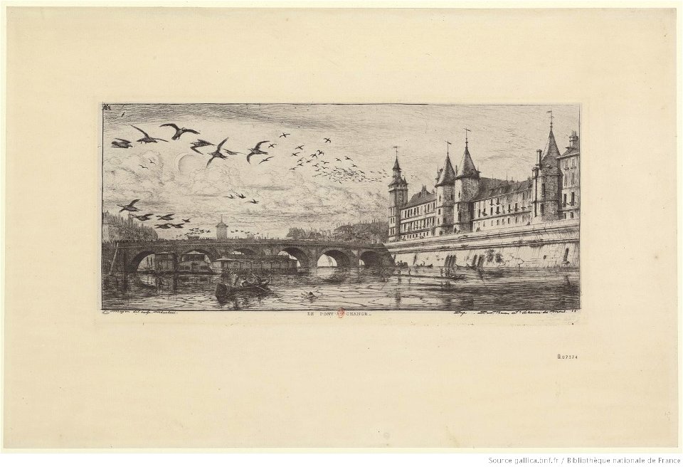 Meryon - Le Pont-au-Change, 9e état, btv1b55002195q