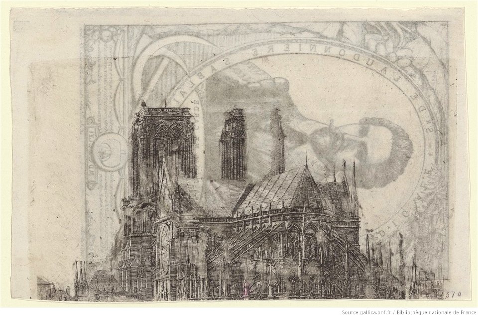 Meryon - L'abside de Notre-Dame de Paris (Epreuve d'essai), btv1b550022612, vue 1