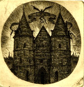Meryon - L'ancienne porte du Palais de Justice, 1865,1209.649