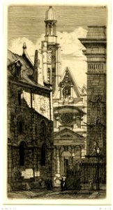 Meryon - Saint Étienne-du-Mont, Paris, 1866,1013.583