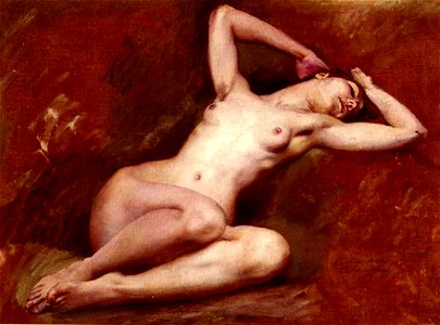 Merson Luc Olivier Etude Pour La Figure De La Source