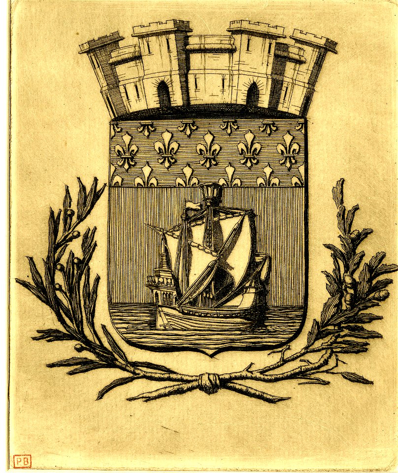Meryon - Armes symbolique de la ville de Paris, 1865,1209.650