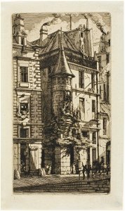 Meryon - House with a Turret, rue de la Tixéranderie, 1909.268