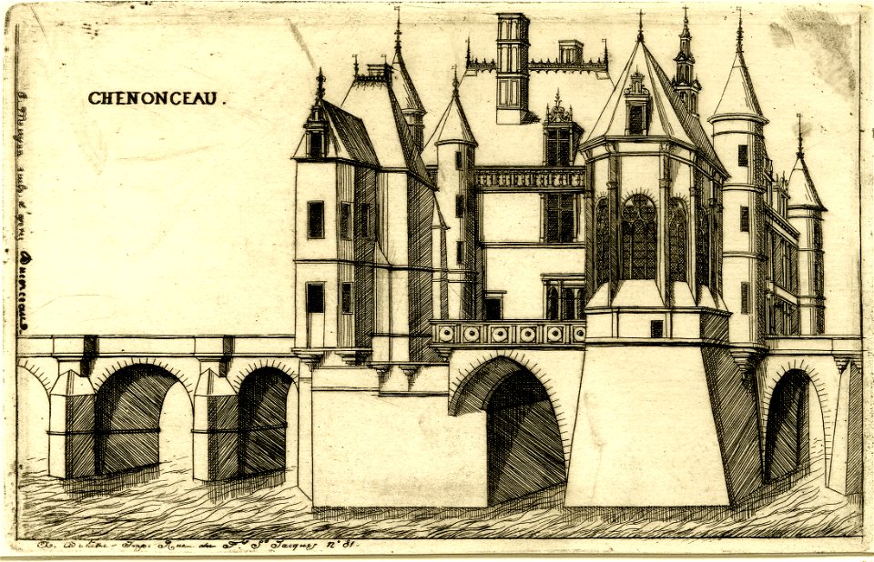 Meryon - Château de Chenonceau, 1908,0616.66