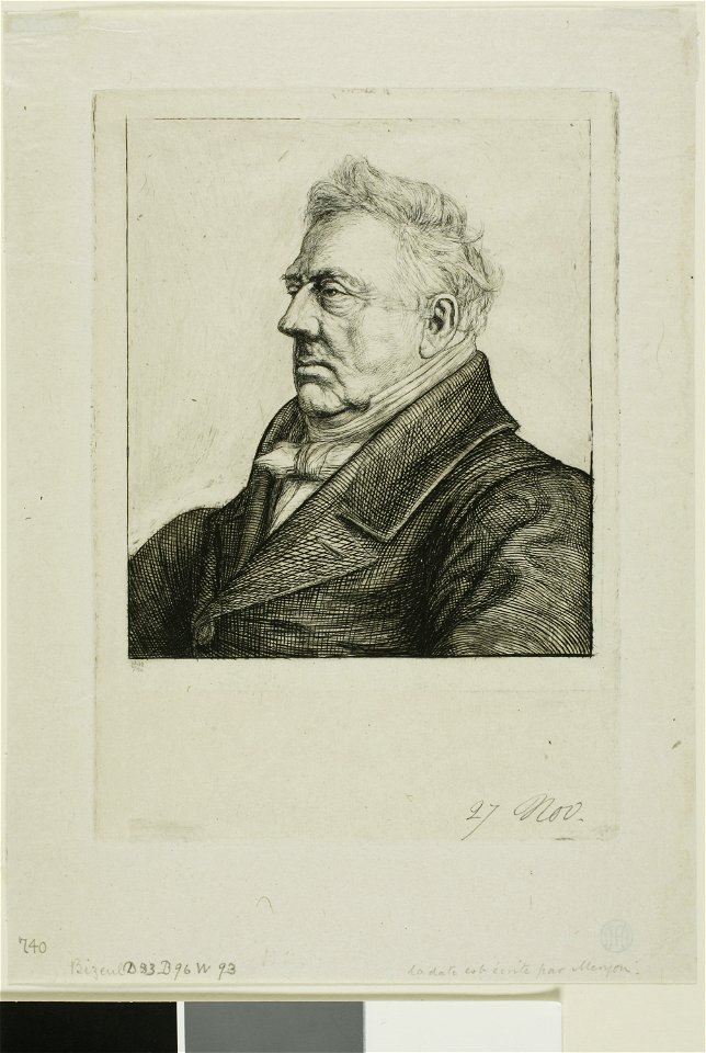 Meryon - Portrait of Louis Jacques Marie Bizeul, the Breton Archaeologist, 1909.163