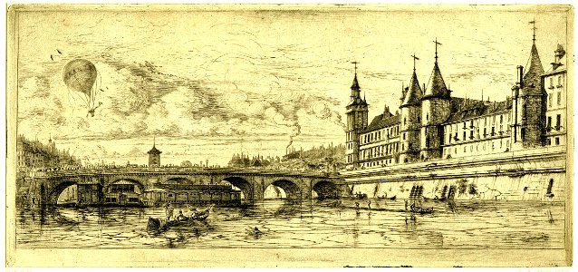 Meryon - Le Pont-au-Change, Paris, 1865,1209.653