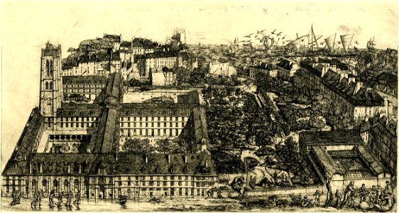 Meryon - Collège Henri IV (ou Lycée Napoléon), Paris, 1870,0709.187