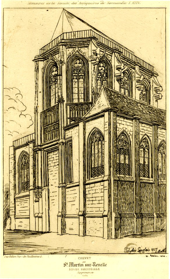 Meryon - Chevet de St. Martin-sur-Renelle, 1862,1011.724