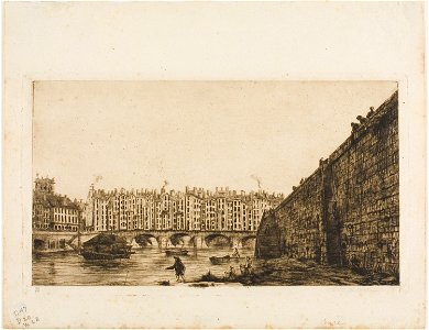 Meryon - Pont-au-Change, Paris, about 1784, 1909.244