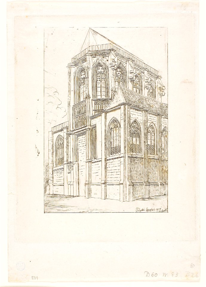 Meryon - The Apse of the Church of St Martin-sur-Renelle, Paris, 1909.257