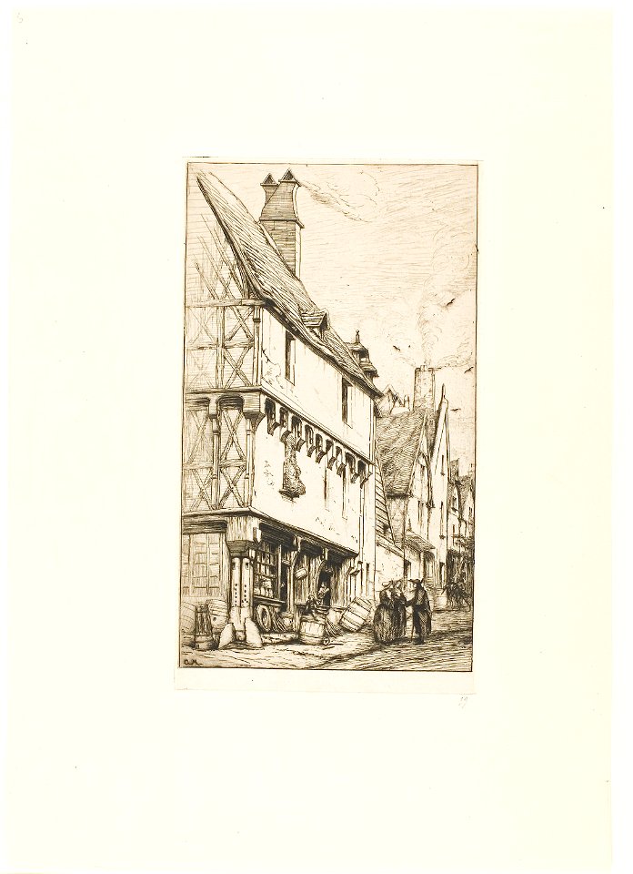 Meryon - An Old House at Bourges, 1938.1641