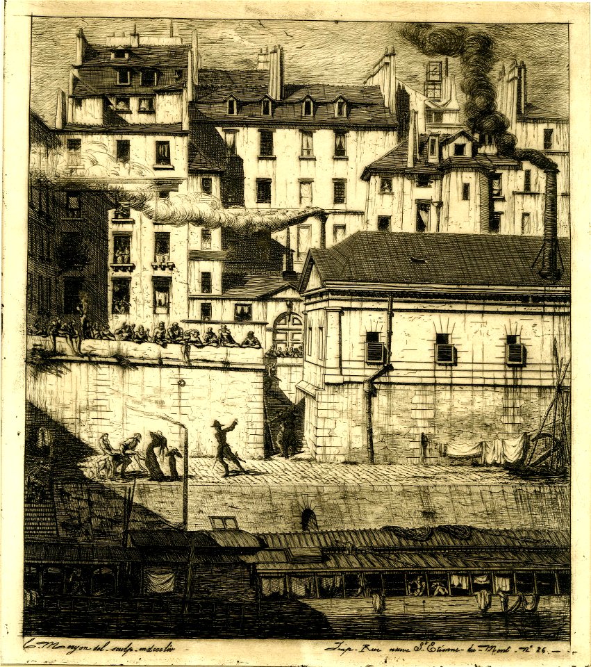 Meryon - Le Morgue, Paris (The mortuary), 1862,1011.707