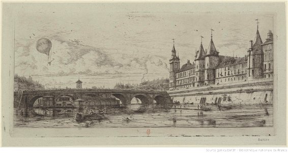 Meryon - Le Pont-au-Change, 3e état, btv1b55002157z