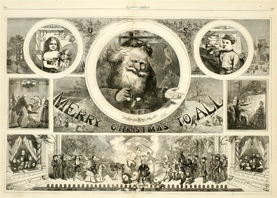 Merry Christmas to All, by Thomas Nast